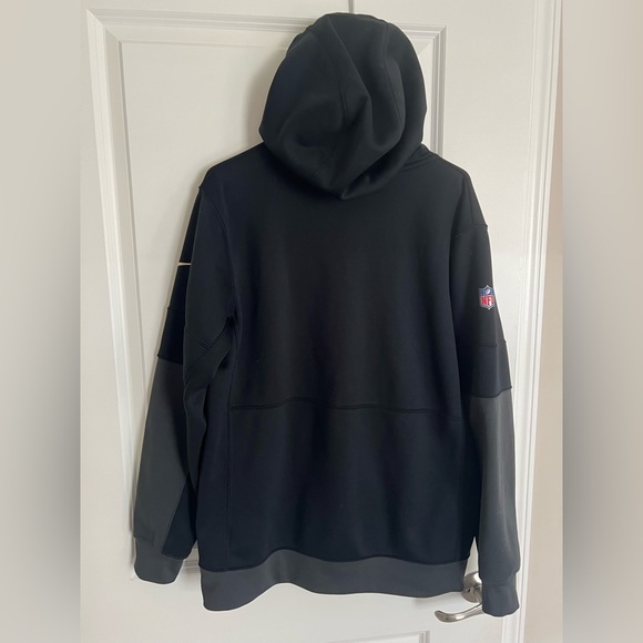 St Louis Cardinal Nike Full Zip Hoodie Pullover Black N Gray Saints Large - Picture 6 of 6